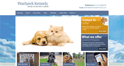 Desktop Screenshot of pinehawkkennels.org.uk