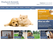 Tablet Screenshot of pinehawkkennels.org.uk